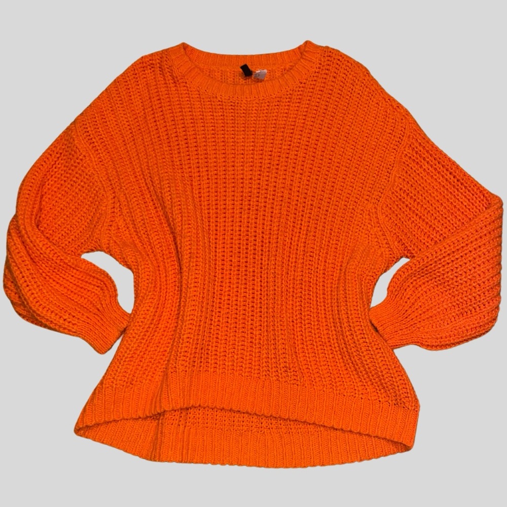Cozy Orange Knit Sweater